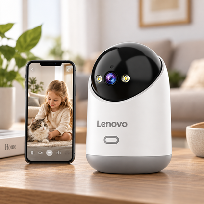 מצלמת אבטחה חכמה 5MP לבית עם WiFi, ראיית לילה וזיהוי תנועה