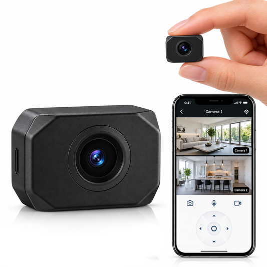 מצלמת אבטחה מיני אלחוטית HD עם WiFi וצפייה מרחוק