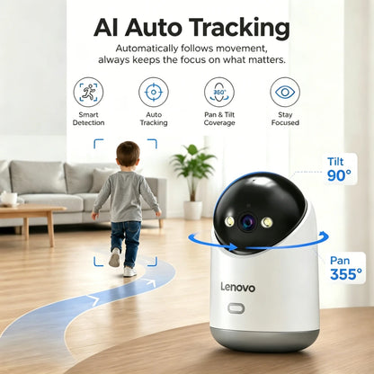 מצלמת אבטחה חכמה 5MP לבית עם WiFi, ראיית לילה וזיהוי תנועה